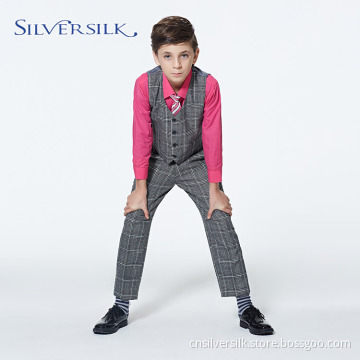 Custom Branded TR Checked Schuluniform für Jungen